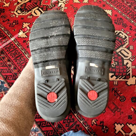 Hunter Tall Black Rain Boots Size 8 - Picture 6 of 6